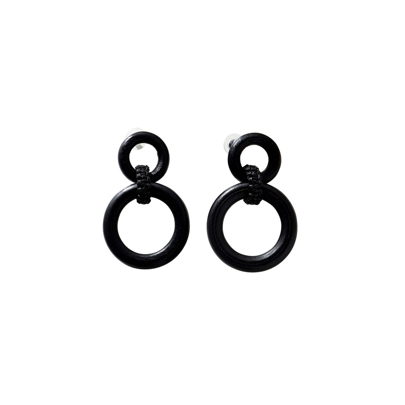 Merx – Circular Link Wood Earrings