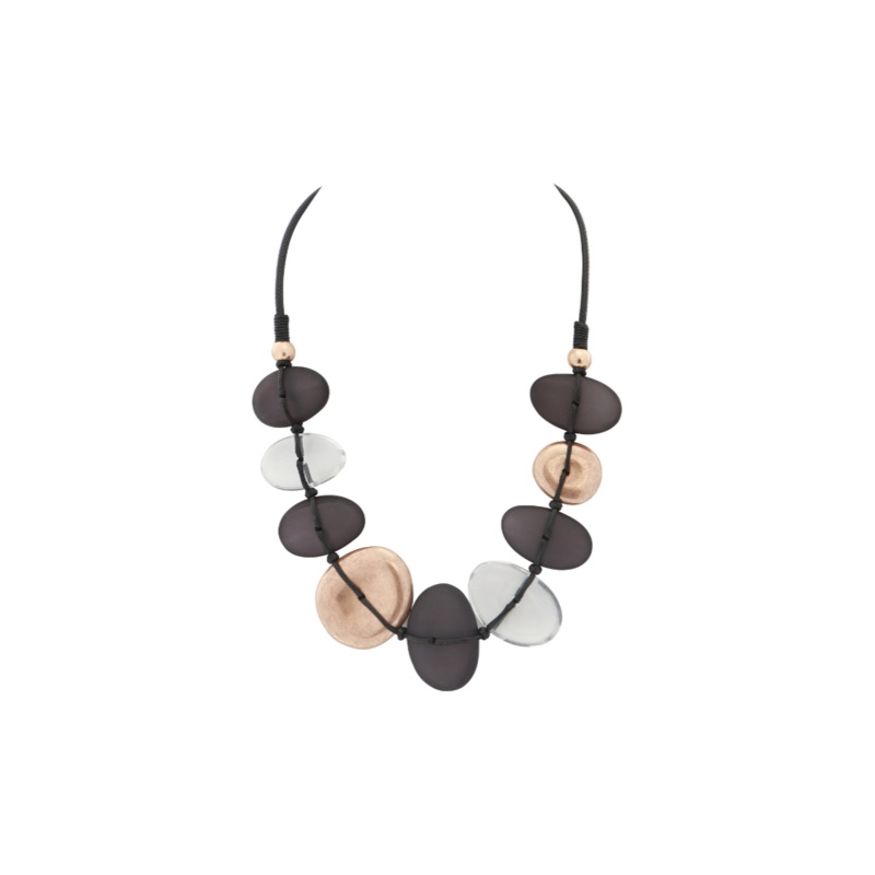 Merx – Tri-tone Pebble Necklace