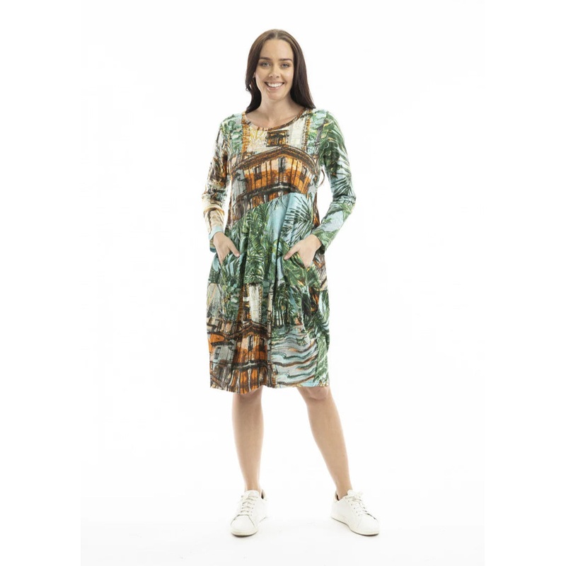 Orientique – Printed Cotton Bubble Dress