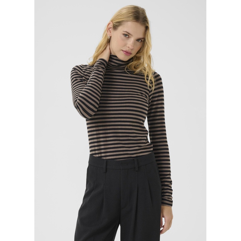 Part Two – Efinas Stripe Turtleneck