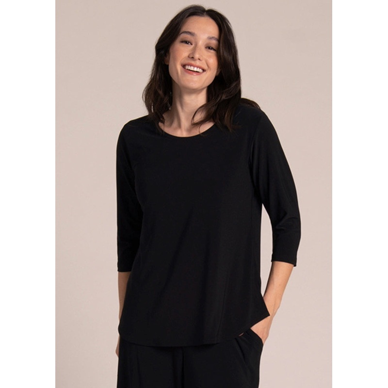 Sympli – 3/4 Sleeve Go To Classic Tee – Basic Colors