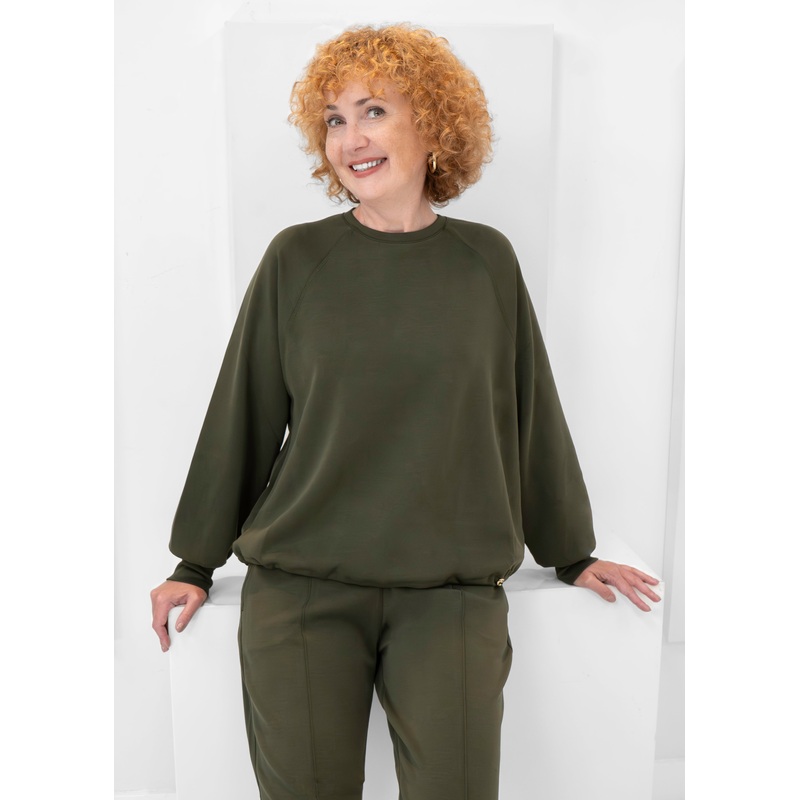 Yest –  Carlotta Top|ARMY GREEN|6|8|10|12|14|16