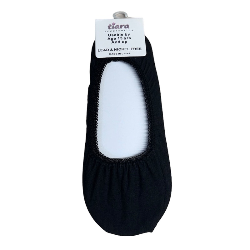 Black Liner Socks w/ Intricate Edge