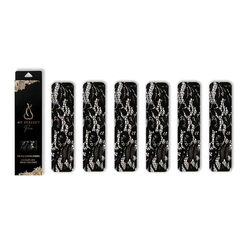 Breast Tape Va-Va-Voom Strips|Black|One Size