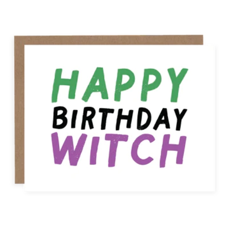 HAPPY BIRTHDAY WITCH CARD