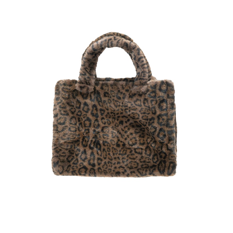 Tom & Eva – Animal Print Faux Fur Oversized Bag