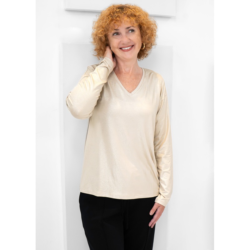 Yest – Olianne Essential Top|SAND|6|8|10|12|14|16
