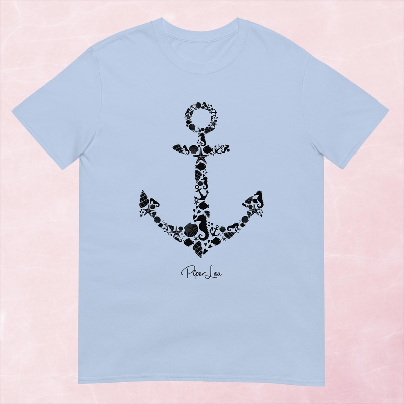 Anchor Graphic Tee|Heather Red|Tropical Blue|Sand|Light Blue|Sport Grey|Cornsilk|White|S|M|L|XL|2XL|3XL