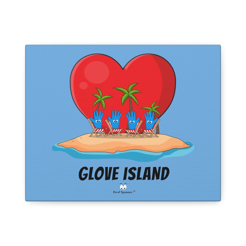Glove Island- Canvas|10″ x 8″ (Horizontal)|1.5″