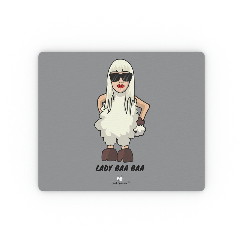 Lady Baa Baa Rectangular Mouse Pad