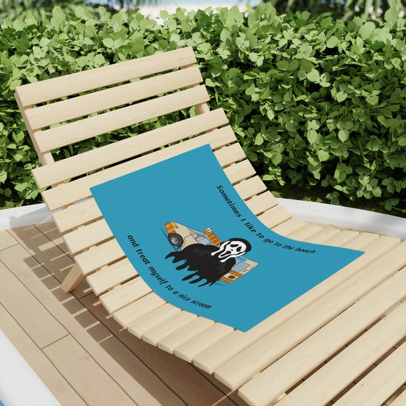 Scream Beach Towel|18″ x 27″