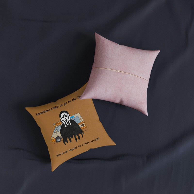 Scream- Square Pillow|12″  12″