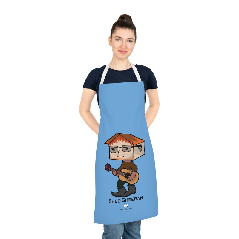 Shed Sheeran Apron|One size|White