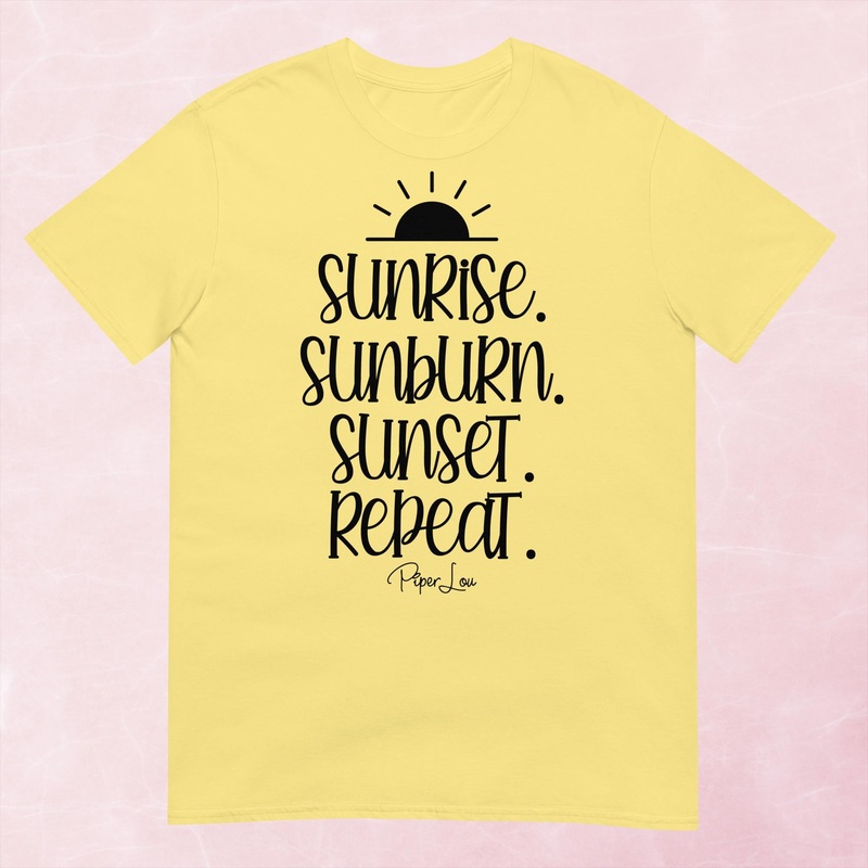 Sunrise Sunburn Sunset Repeat Graphic Tee