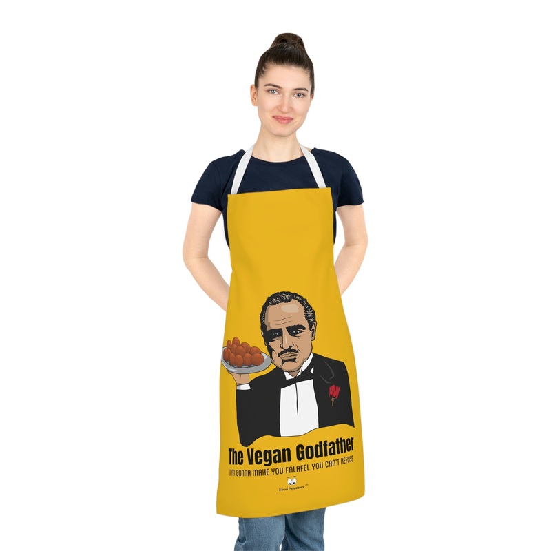 Vegan Godfather apron|One size|White