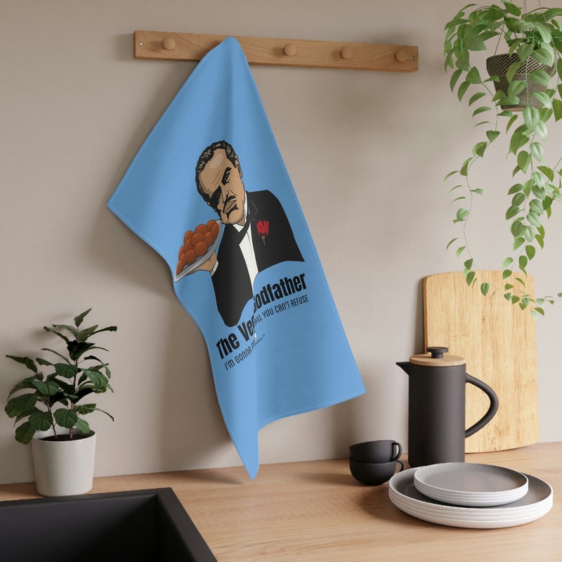 Vegan Godfather Kitchen Towel|Cotton Twill|18″  30″