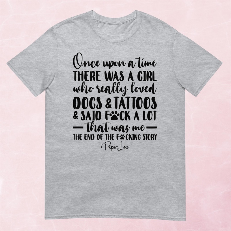 A Girl Who Really Loved Dogs And Tattoos Graphic Tee