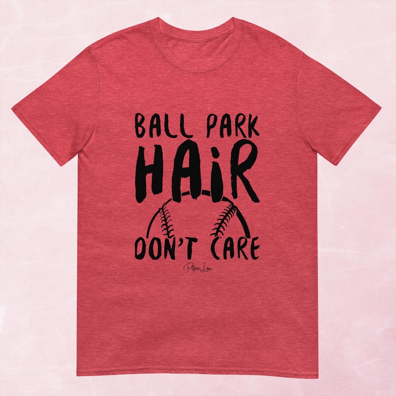Ball Park Hair Don’t Care Graphic Tee