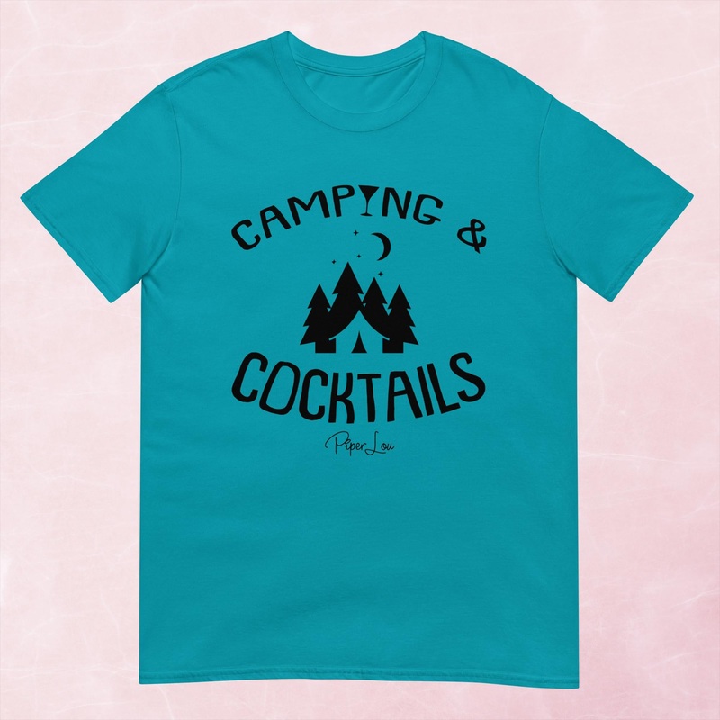 Camping And Cocktails Graphic Tee