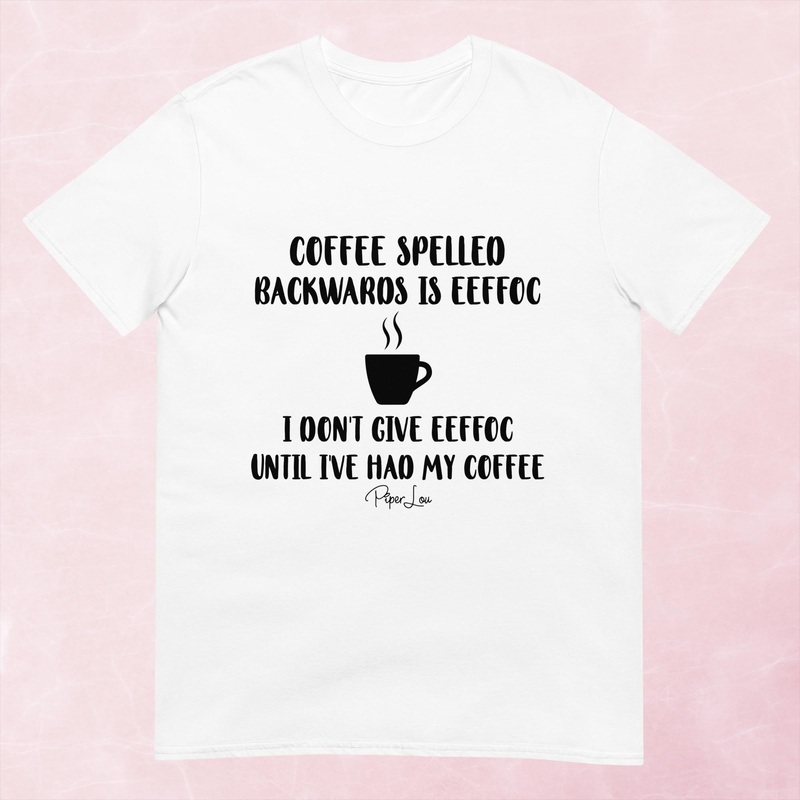 Coffee Spelled Backwards Graphic Tee