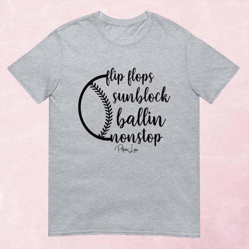 Flip Flops Sunblock Ballin Nonstop Graphic Tee