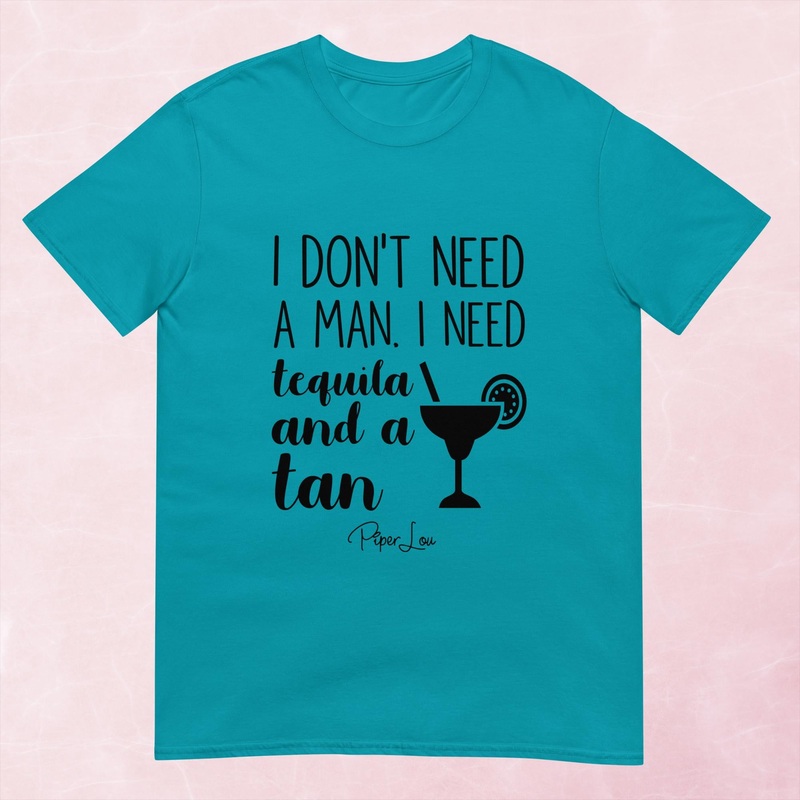 Tequila And A Tan Graphic Tee|Tropical Blue|Heather Red|Sand|Light Blue|Sport Grey|Cornsilk|White|S|M|L|XL|2XL|3XL