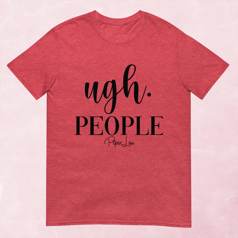 Ugh People Graphic Tee|Heather Red|Tropical Blue|Sand|Light Blue|Sport Grey|Cornsilk|White|S|M|L|XL|2XL|3XL