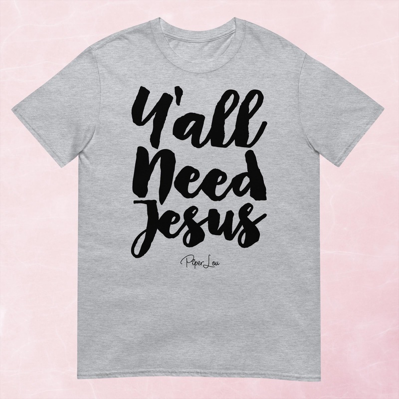 Ya’ll Need Jesus Cursive Graphic Tee