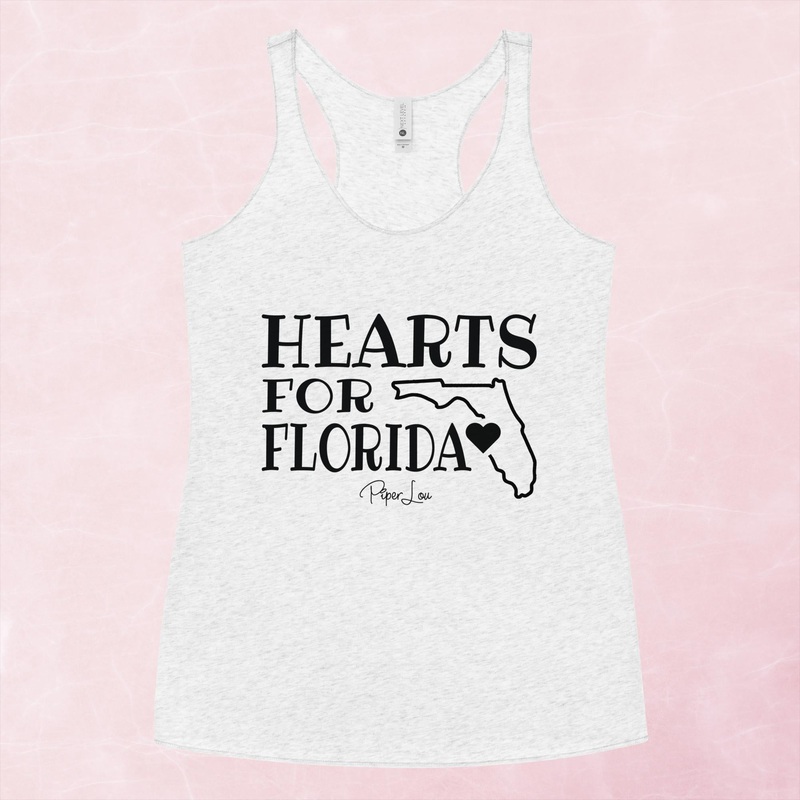 100% Donation | Hearts For Florida Graphic Tank Top