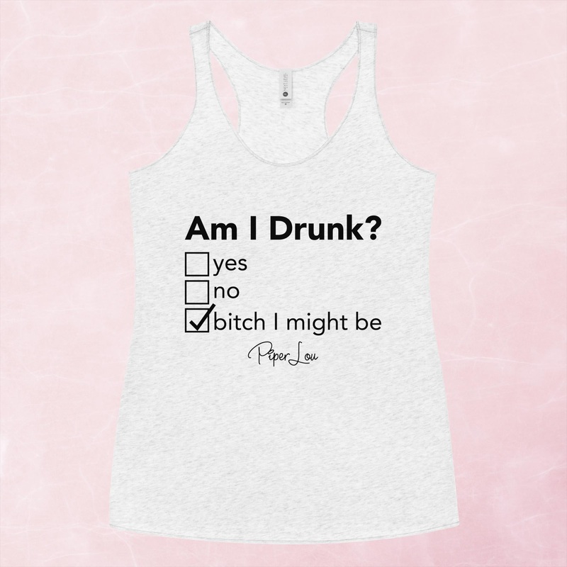 Am I Drunk Graphic Tank Top|Purple Rush|Vintage Red|Vintage Turquoise|Heather White|XS|S|M|L|XL
