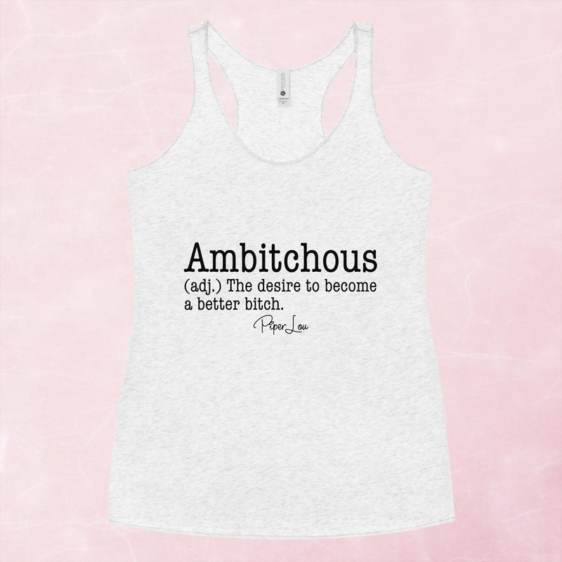 Ambitchous Graphic Tank Top|Purple Rush|Vintage Red|Vintage Turquoise|Heather White|XS|S|M|L|XL