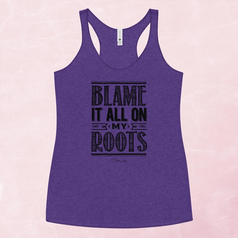 Blame It All On My Roots Graphic Tank Top