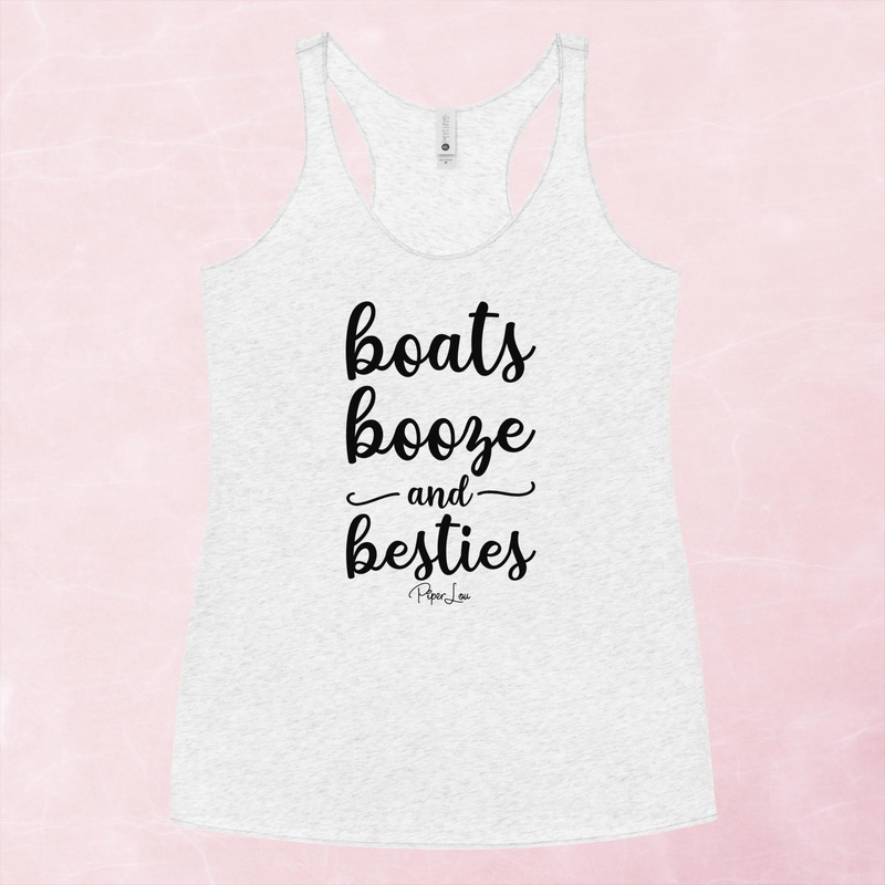 Boats Booze Besties Graphic Tank Top
