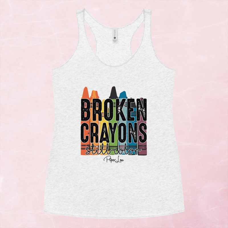 Broken Crayons Graphic Tank Top