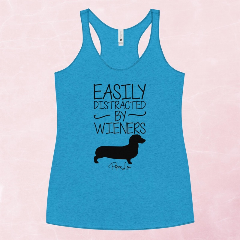 Easily Distracted By Wieners Graphic Tank Top