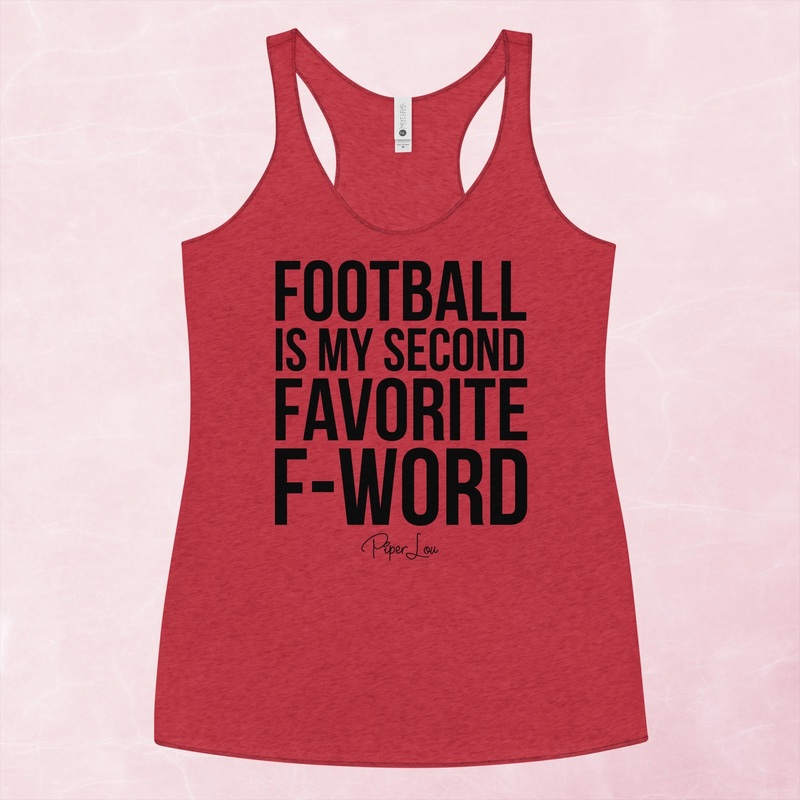 Football Is My Second Favorite F Word Graphic Tank Top