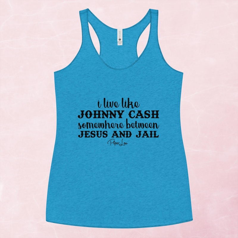 I Live Like Johnny Cash Graphic Tank Top