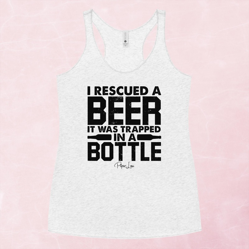 I Rescued A Beer Graphic Tank Top