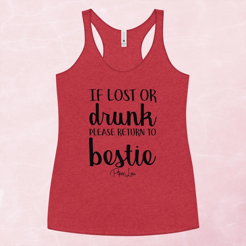 If Lost Or Drunk Return To Bestie Graphic Tank Top