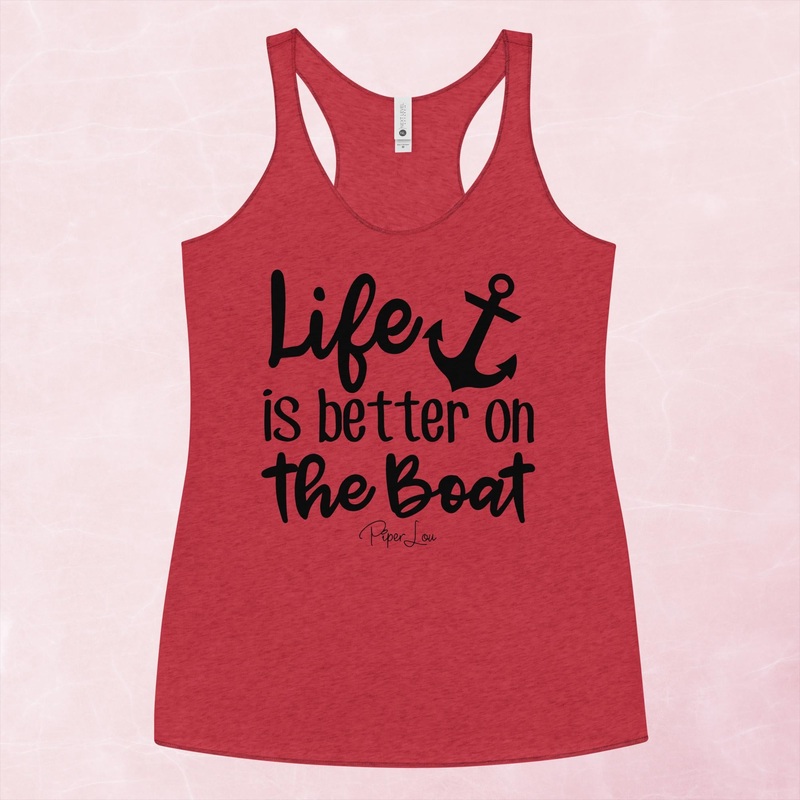 Life Is Better On The Boat Graphic Tank Top