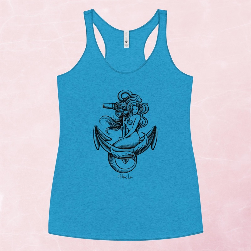 Mermaid Anchor Graphic Tank Top