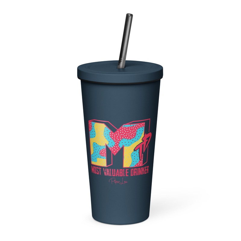 Most Valuable Drinker 20oz Burst Tumbler + Straw
