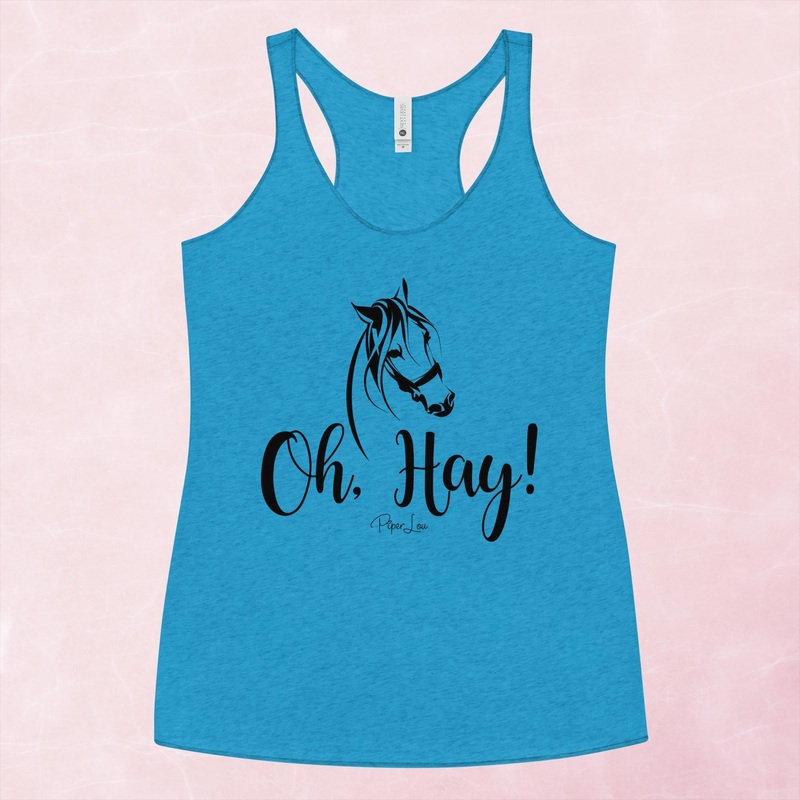 Oh Hay Graphic Tank Top|Purple Rush|Vintage Red|Vintage Turquoise|Heather White|XS|S|M|L|XL