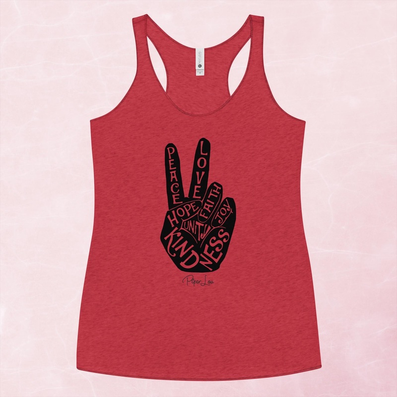 Peace Love Hope Faith Joy Graphic Tank Top