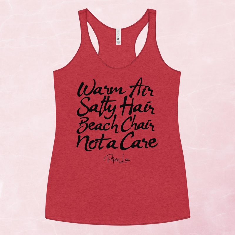 Warm Air Salty Hair Graphic Tank Top