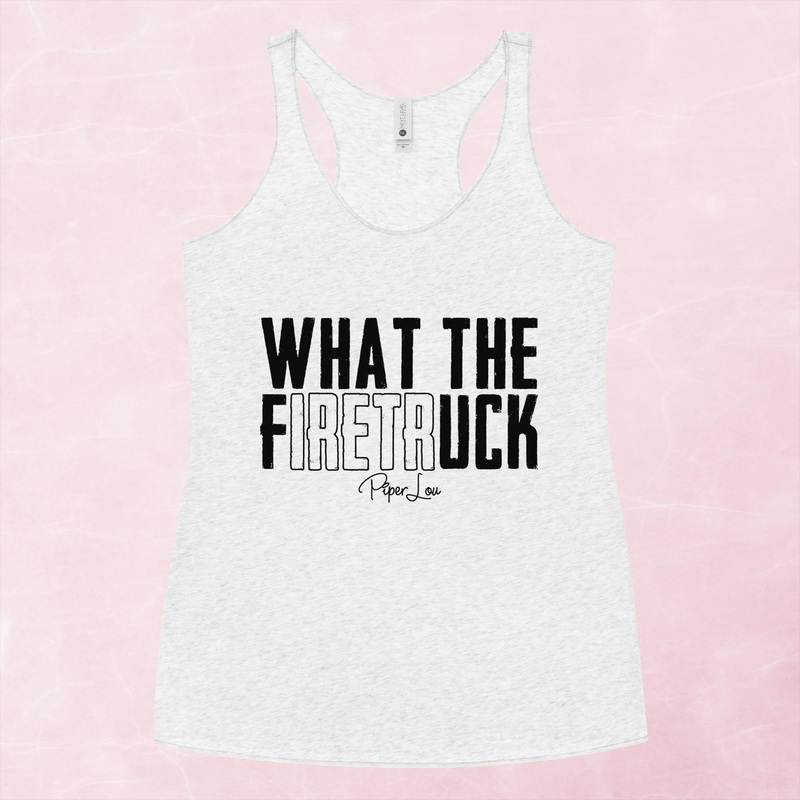 What The Firetruck Graphic Tank Top
