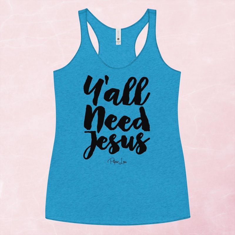 Ya’ll Need Jesus Cursive Graphic Tank Top