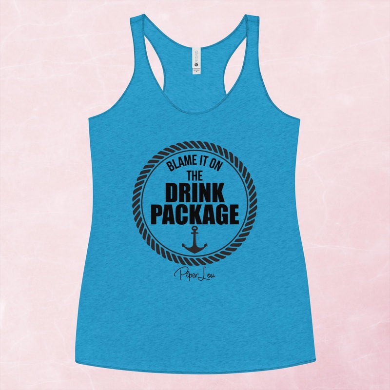 Blame It On The Drink Package Graphic Tank Top