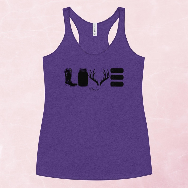 Country Girl Love Graphic Tank Top