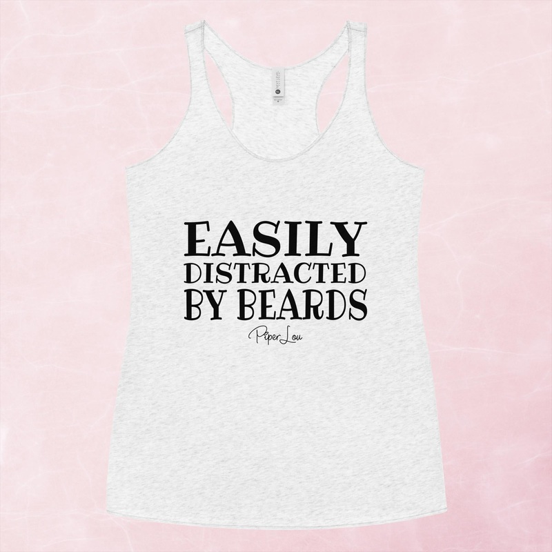 Easily Distracted By Beards Graphic Tank Top